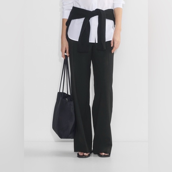 Babaton Pants - Aritzia Babaton Black Wide Consultant Pants for sale